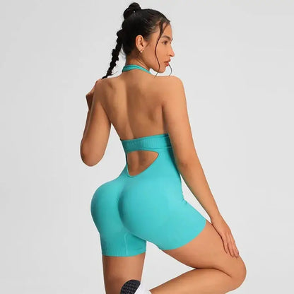 Fitness Jumpsuit Women – Seamless High Waist Workout Romper JuChachaShop