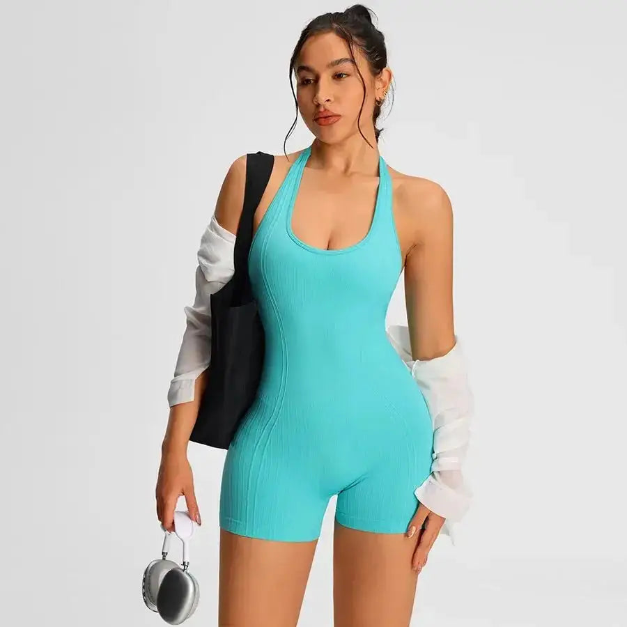 Fitness Jumpsuit Women – Seamless High Waist Workout Romper JuChachaShop