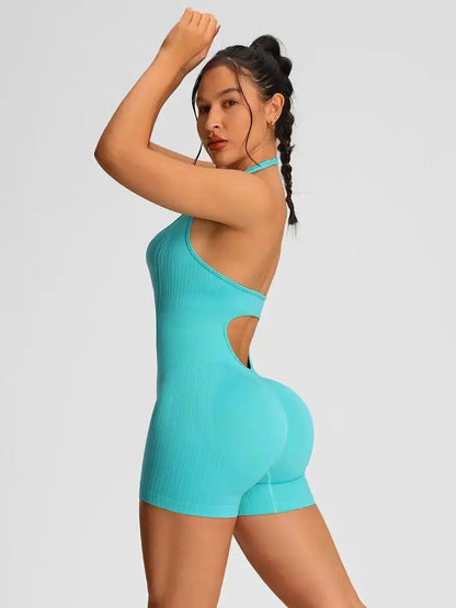 Fitness Jumpsuit Women – Seamless High Waist Workout Romper JuChachaShop