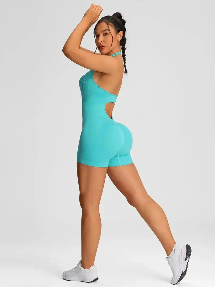 Fitness Jumpsuit Women – Seamless High Waist Workout Romper JuChachaShop