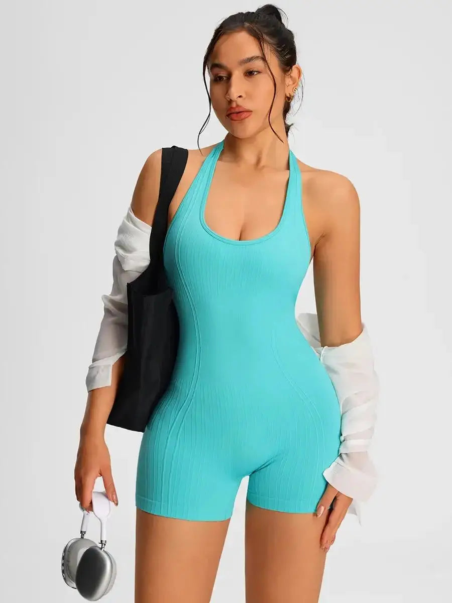 Fitness Jumpsuit Women – Seamless High Waist Workout Romper JuChachaShop
