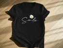 Daisy Smile Graphic Tee | Women's Short Sleeve Top JuChachaShop