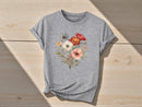Floral Graphic Tee | Soft Stretch Fabric, Botanical Print JuChachaShop