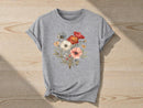 Floral Graphic Tee | Soft Stretch Fabric, Botanical Print JuChachaShop