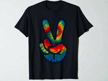 Love & Peace Graphic Tee | Unisex Hippie Art Shirt