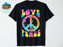 Love & Peace Graphic Tee | Unisex Hippie Art Shirt JuChachaShop