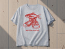 Men's Cotton Graphic Tee | Red Fish Sneaker Print, Streetwear Style JuChachaShop
