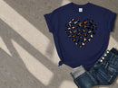 Leopard Heart Graphic Tee | Women's Valentine's Day Shirt JuChachaShop