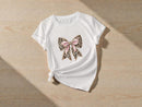 Women's Leopard Bow Graphic Tee | Soft Casual Top JuChachaShop
