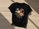 Floral Graphic Tee | Soft Stretch Fabric, Botanical Print JuChachaShop