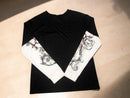 Gothic Layered Long Sleeve T-Shirt | Edgy Graphic Print Tee, Alt Grunge Outfit JuChachaShop