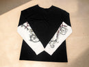 Gothic Layered Long Sleeve T-Shirt | Edgy Graphic Print Tee, Alt Grunge Outfit JuChachaShop
