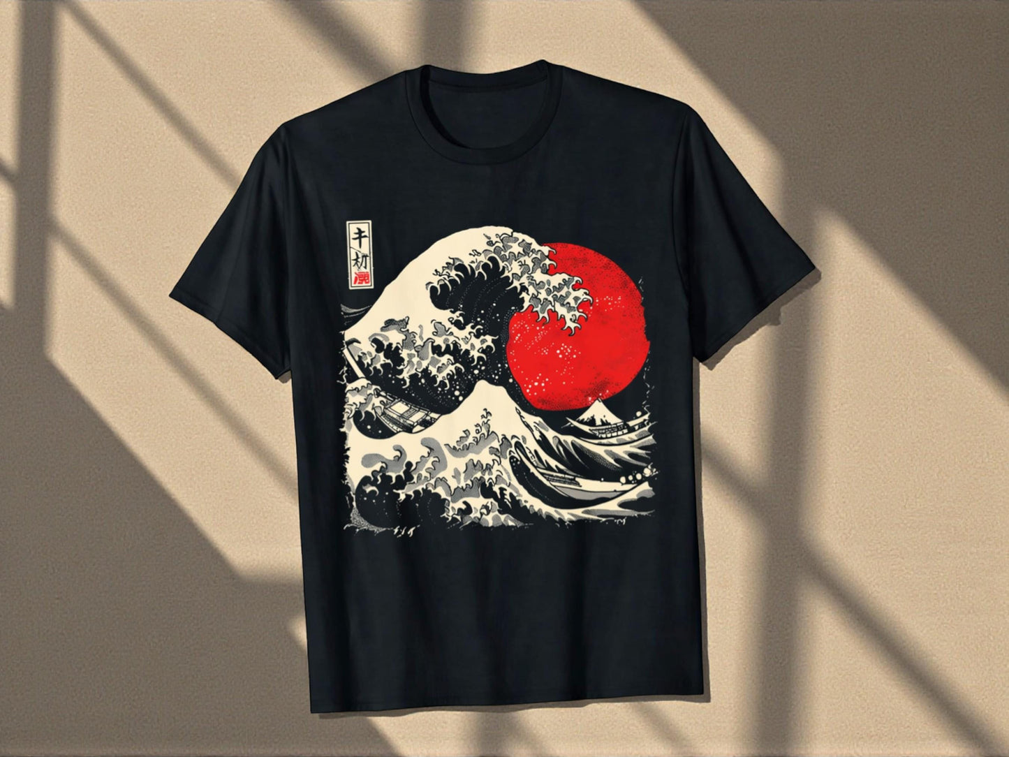 Ocean Wave Graphic Tee | Women's Cotton T-Shirt