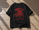 Men's Cotton Graphic Tee | Red Fish Sneaker Print, Streetwear Style JuChachaShop