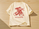 Men's Cotton Graphic Tee | Red Fish Sneaker Print, Streetwear Style JuChachaShop