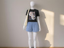 Women's Kawaii Kitten Graphic Tee | Pastel Cat Lover Casual Top JuChachaShop