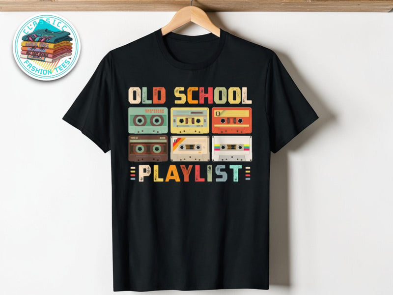 Classic Cassette Tape Shirt | Old School Playlist Graphic Tee | Retro Music Lover Apparel JuChachaShop