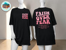 Faith Over Fear Christian T-Shirt | Bible Verse Graphic Tee | Relaxed Streetwear Style JuChachaShop