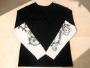 Gothic Layered Long Sleeve T-Shirt | Edgy Graphic Print Tee, Alt Grunge Outfit JuChachaShop