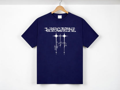 Oversized Gothic Line Art T Shirt | Streetwear, Grunge Tee