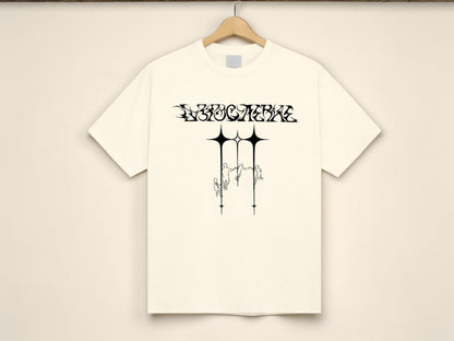 Oversized Gothic Line Art T Shirt | Streetwear, Grunge Tee