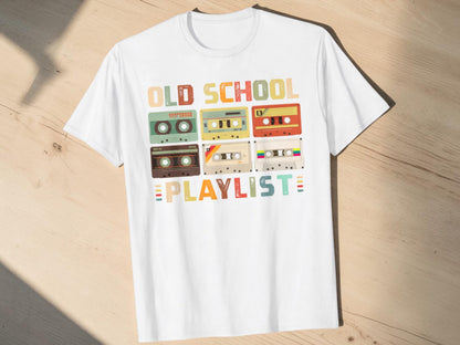 Classic Cassette Tape Shirt | Old School Playlist Graphic Tee | Retro Music Lover Apparel
