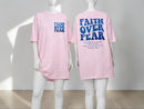 Faith Over Fear Christian T-Shirt | Bible Verse Graphic Tee | Relaxed Streetwear Style JuChachaShop