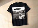 Funny Cat Selfie UFO T-Shirt | Sci Fi Alien Pet Humor Graphic Tee JuChachaShop