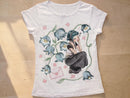 Women Graphic Tee | Emo Girl Floral Artwork, Soft Breathable Shirt JuChachaShop