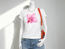 Pink Flower Graphic Crop Tee | Women's Short Sleeve Street Style Shirt JuChachaShop