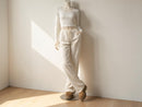 Linen Wide Leg Pants | Elastic Drawstring Waist, Loose Fit Trousers JuChachaShop