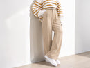 High Waist Pleated Wide Leg Trousers | Tailored Fit Slacks, Office Wear JuChachaShop