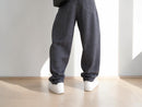 Men's Pinstripe Loose Fit Pants | Elastic Drawstring Trousers | Streetwear Style JuChachaShop