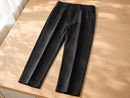 Men's Relaxed Straight Fit Casual Pants | Elastic Waist, Breathable Fabric JuChachaShop