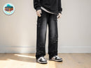 Baggy Star Patch Jeans | Washed Denim Wide Leg Streetwear Pants JuChachaShop