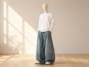 Washed Denim Baggy Jeans | Wide Leg Street Fashion Pants JuChachaShop