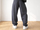 Men's Pinstripe Loose Fit Pants | Elastic Drawstring Trousers | Streetwear Style JuChachaShop