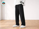 Men's Relaxed Straight Fit Casual Pants | Elastic Waist, Breathable Fabric JuChachaShop