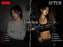 Y2K Striped Crop Cardigan, Long Sleeve Knit Top, Grunge Emo Streetwear JuChachaShop