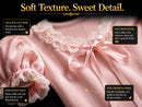 Coquette Lace Trim Puff Sleeve Top: Soft Girl Balletcore Pink Shirt JuChachaShop