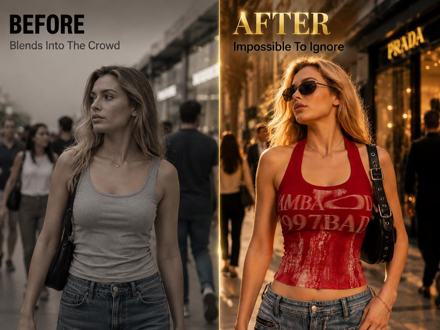 Y2K Graphic Halter Crop Top: Slim Fit Statement Streetwear Fashion