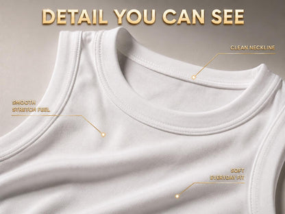 High Neck Ribbed Tank Top | Fitted Sleeveless Racerback Tee for Women