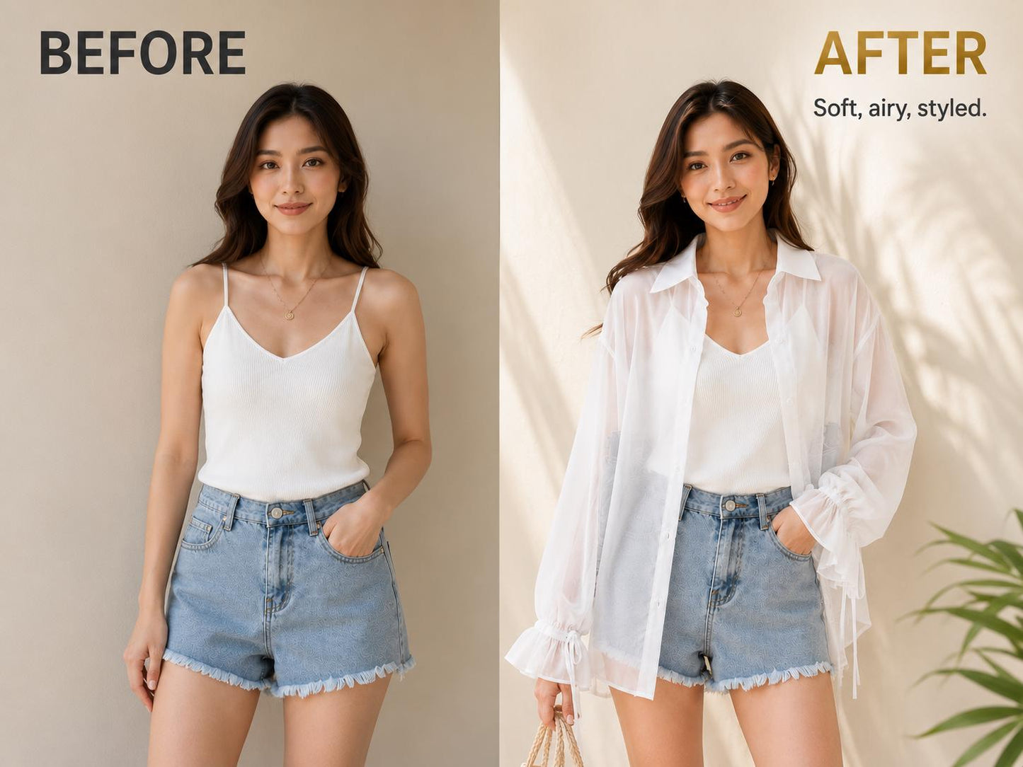 Sheer Chiffon Button Down Cover Up Shirt: Lightweight Long Sleeve Summer Beach Cardigan Blouse