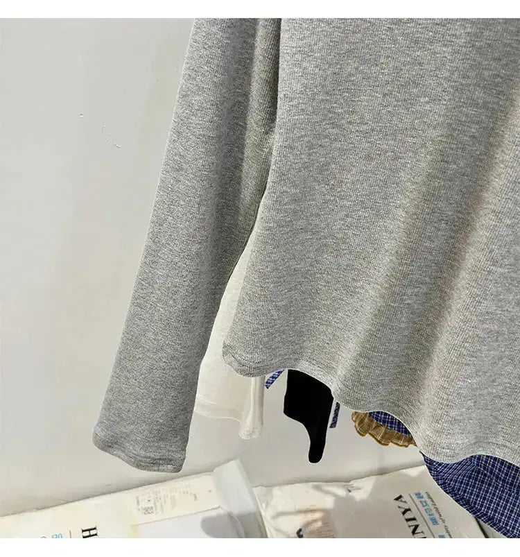 Korean Basic Slim V-Neck Long Sleeve T-Shirt for Women JuChachaShop