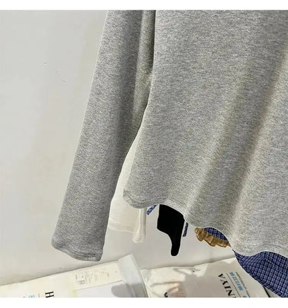 Korean Basic Slim V-Neck Long Sleeve T-Shirt for Women JuChachaShop