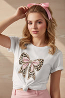 Leopard Bow Graphic Tee - Editorial