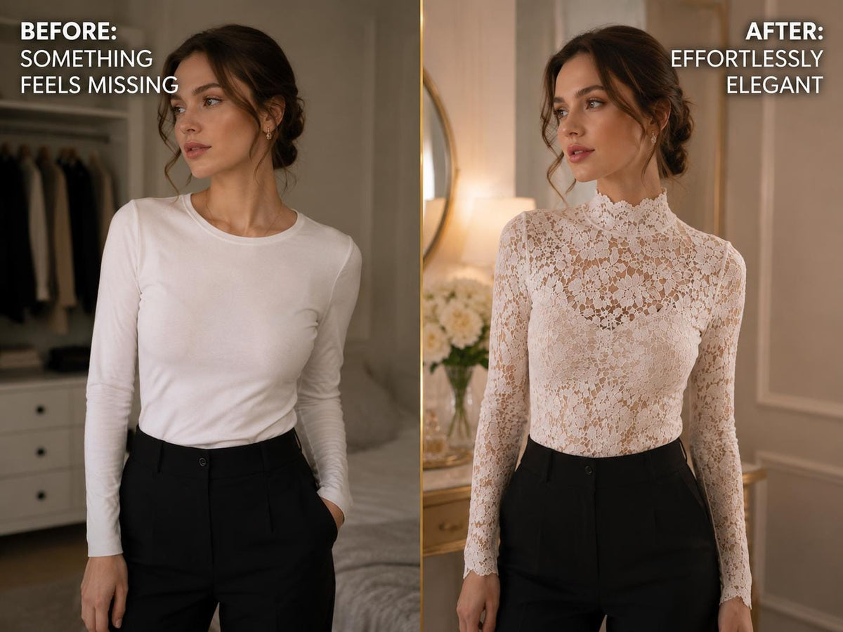 Long Sleeve Lace Blouse Top | Sheer Floral Mesh Shirt | Feminine Elegant Party Top | Women Fitted Romantic Style Clothing