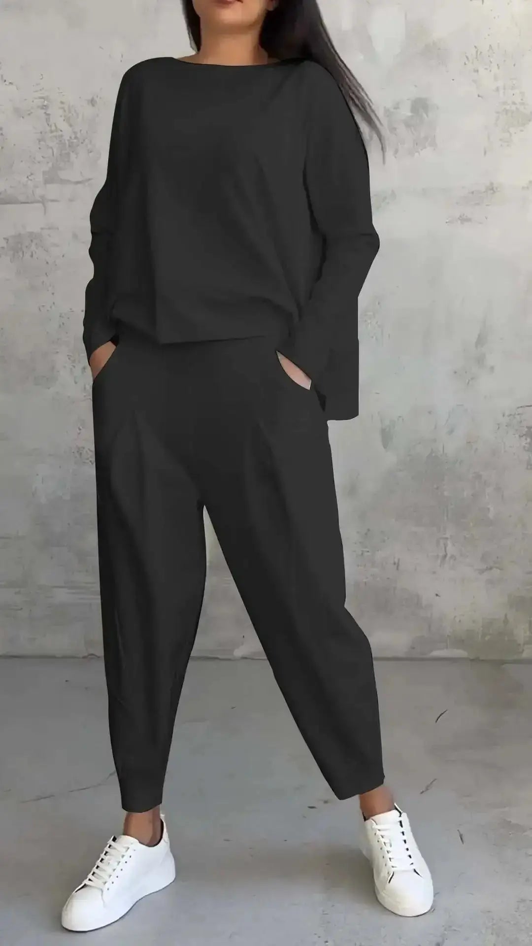 Long Sleeve Tracksuit Set – Women's Casual Loose Two Piece Outfit JuChachaShop