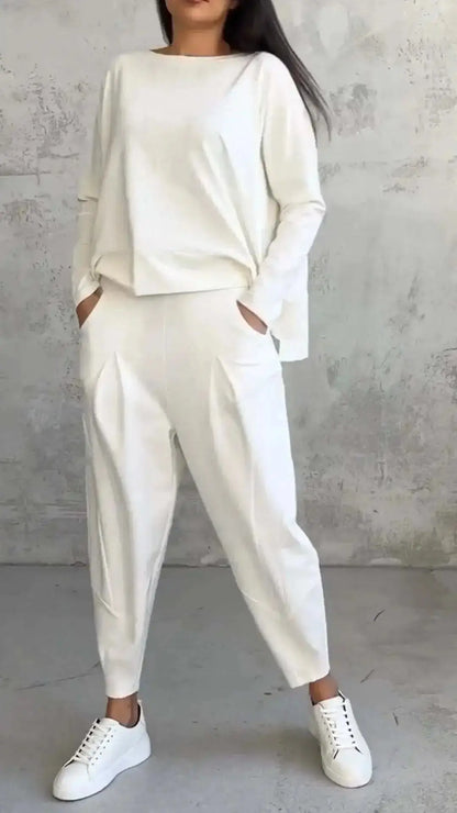 Long Sleeve Tracksuit Set – Women's Casual Loose Two Piece Outfit JuChachaShop