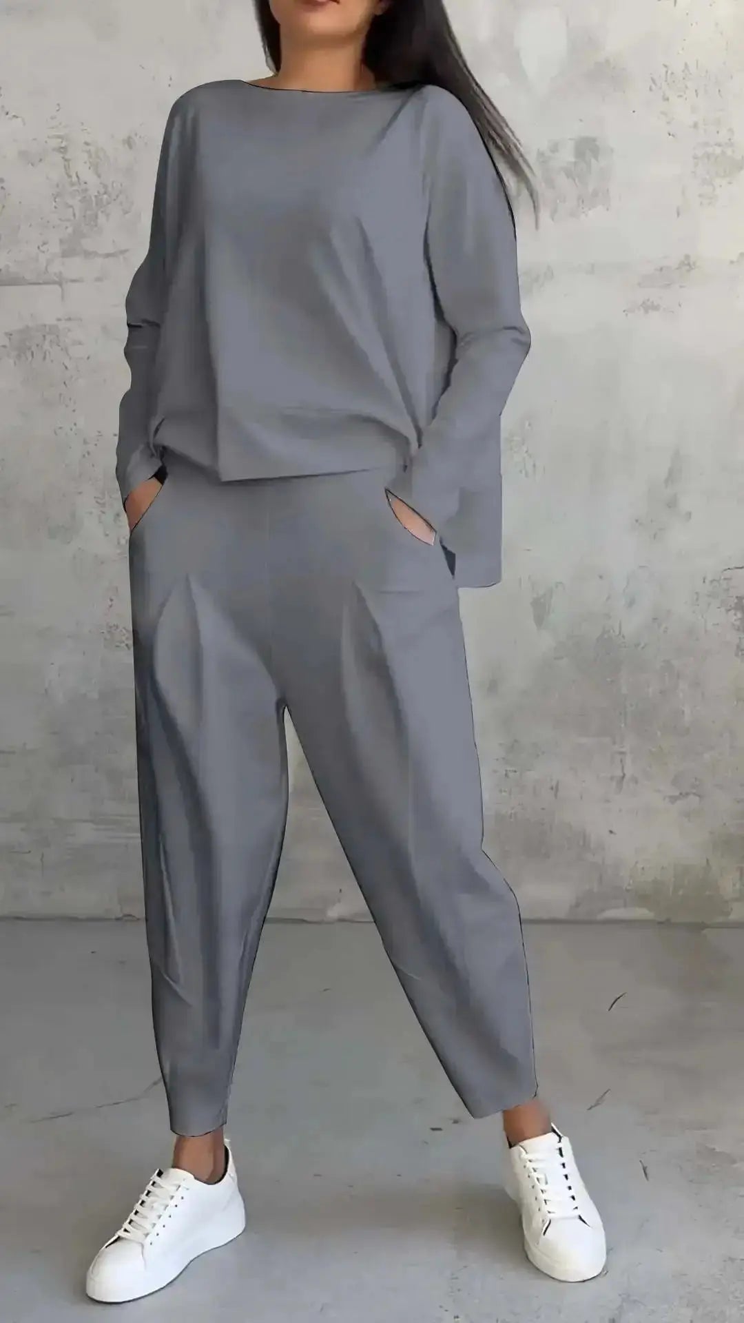 Long Sleeve Tracksuit Set – Women's Casual Loose Two Piece Outfit JuChachaShop